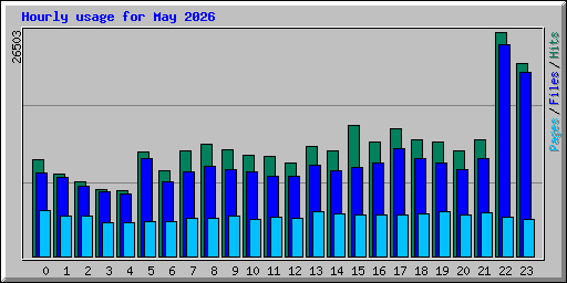 Hourly usage for May 2026