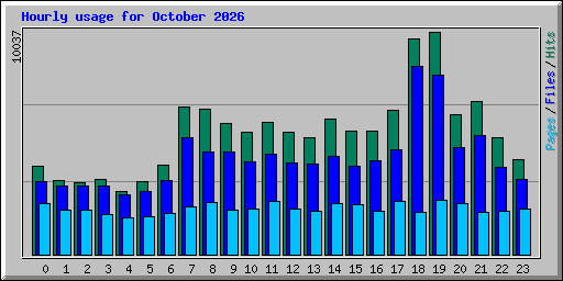 Hourly usage for October 2026